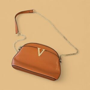 Tan Leather Crossbody Bag